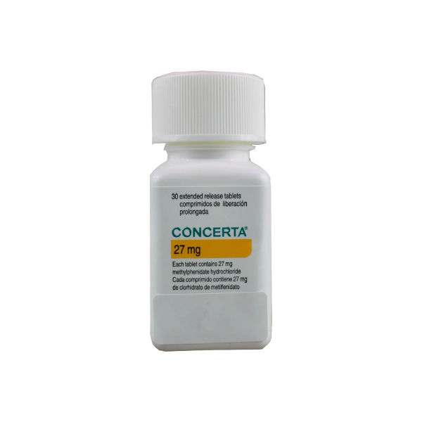 Concerta Methylphenidate 27 mg 30 tabs